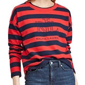 Ralph Lauren Striped Logo Sweatshirt